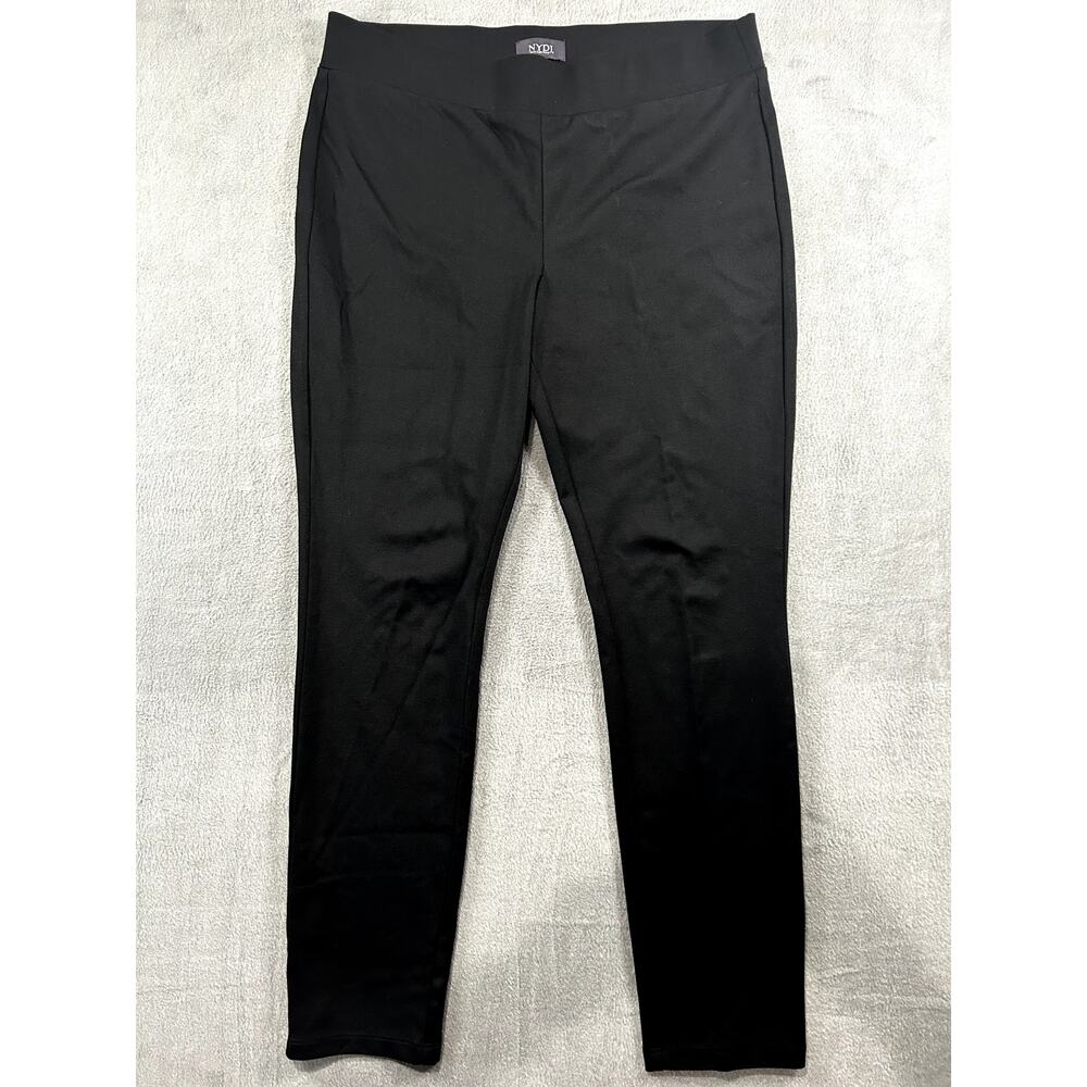 NYDJ Women's Pull On Size 6 Black Dress Pants Not Your Daughter's Jeans Size 10